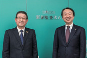 東洋証券株式会社のお客さま向け月刊冊子『クレイン』のトップ対談に